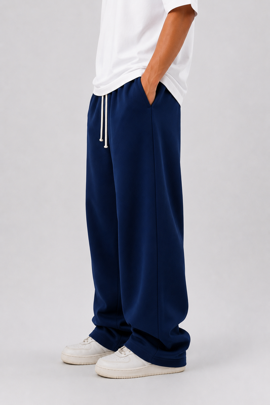 Wide Leg Pants — Navy