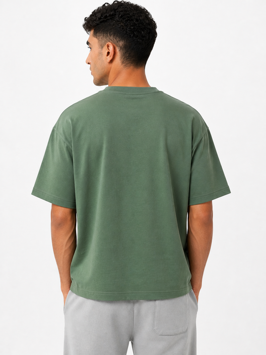 Olive Box Fit T-Shirt