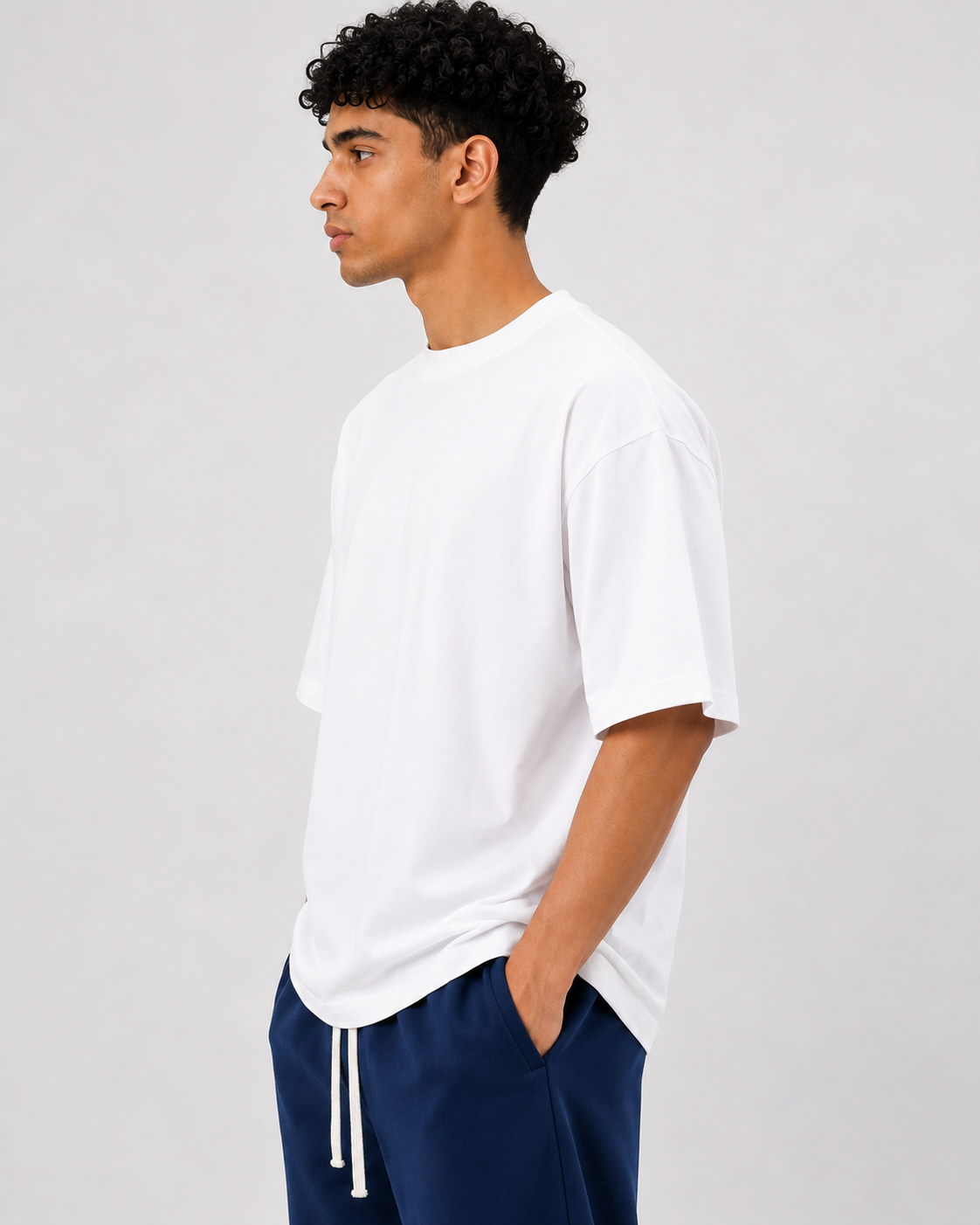 Oversized Essential Tee — White