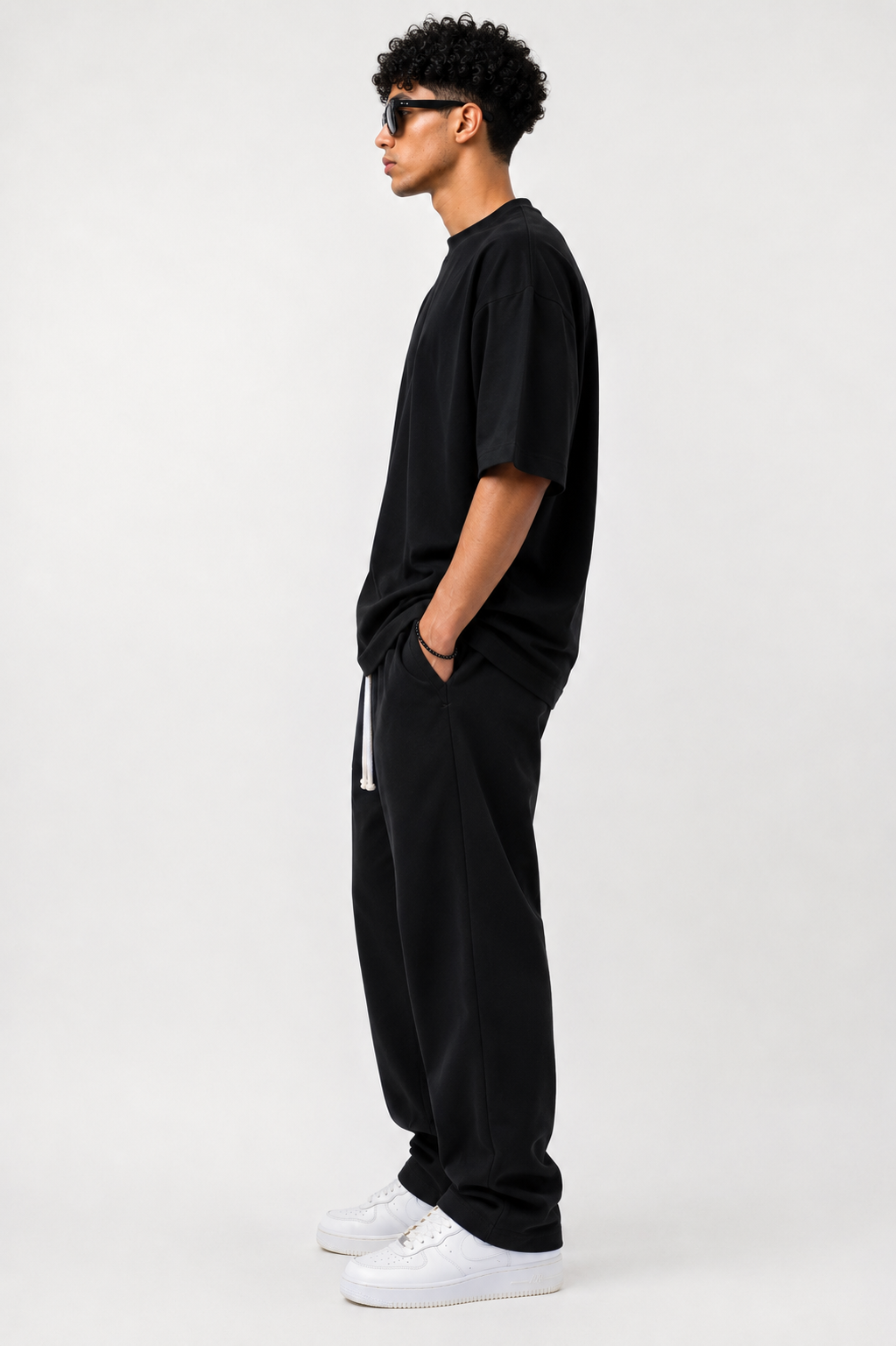 Wide Leg Pants — Black