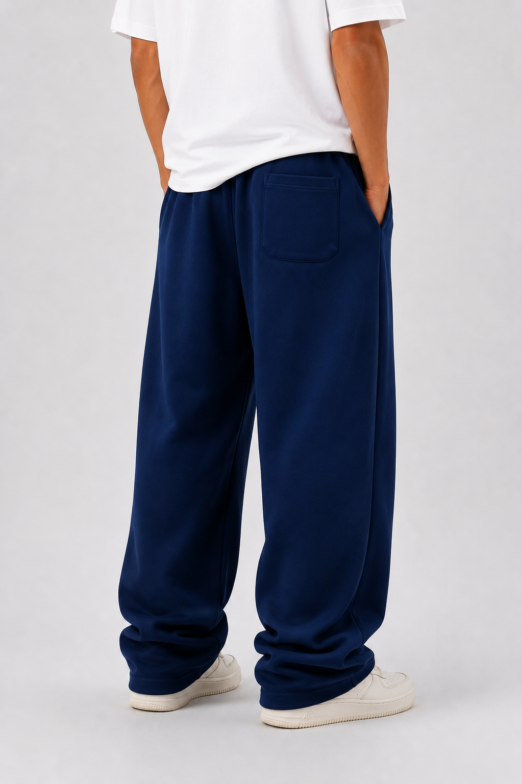Wide Leg Pants — Navy