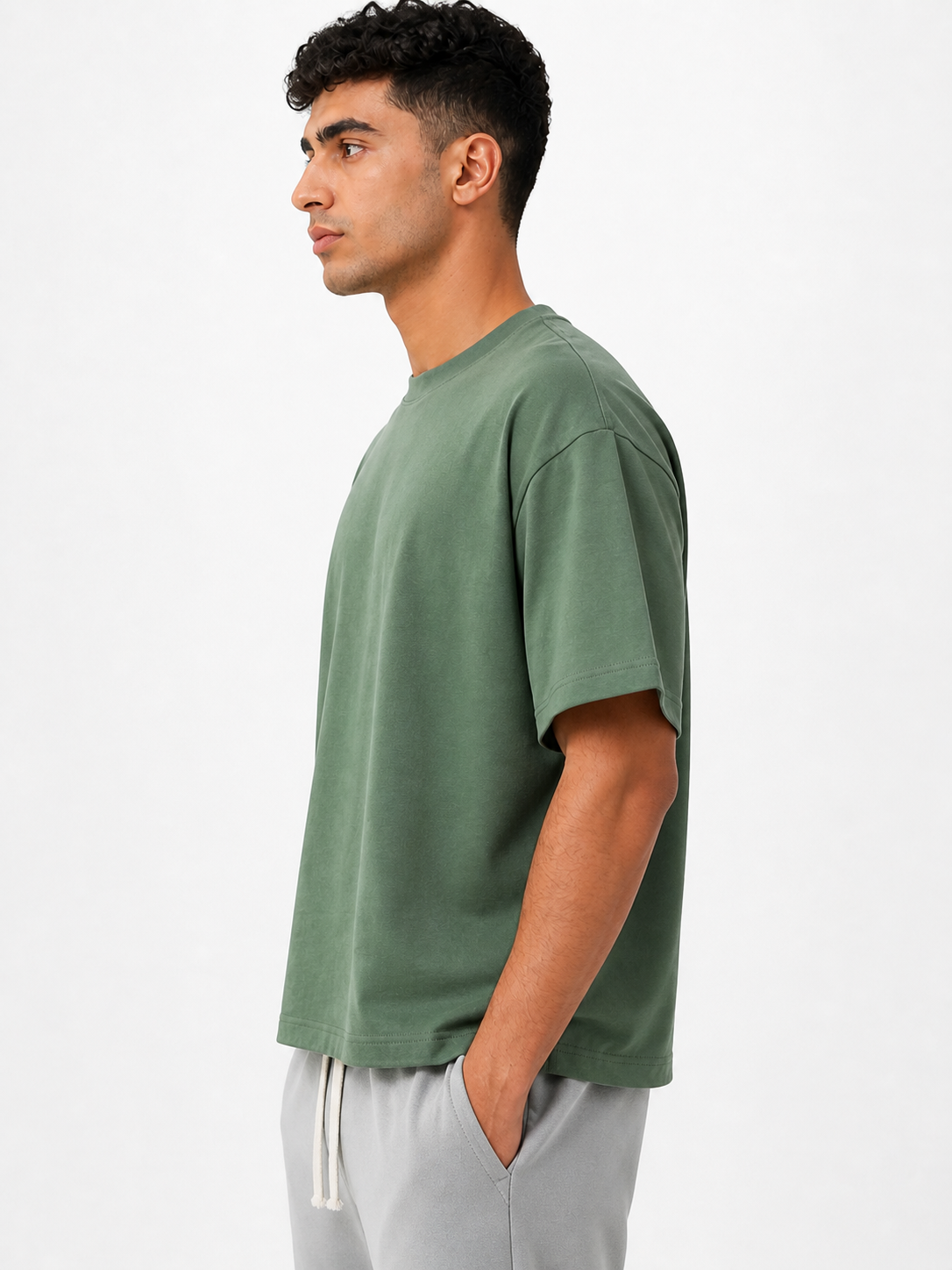Olive Box Fit T-Shirt
