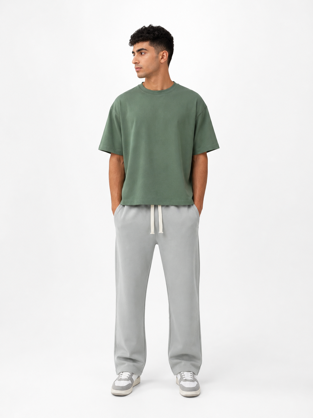 Olive Box Fit T-Shirt