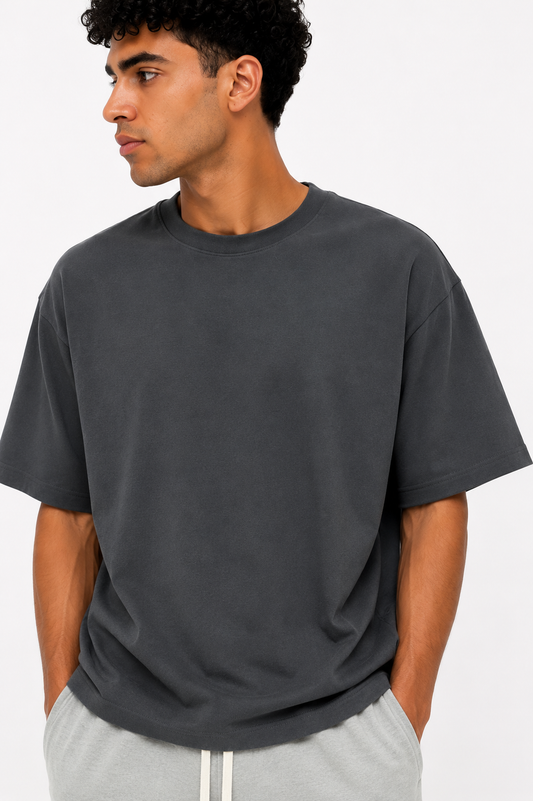 Oversized Tee — Dark gray