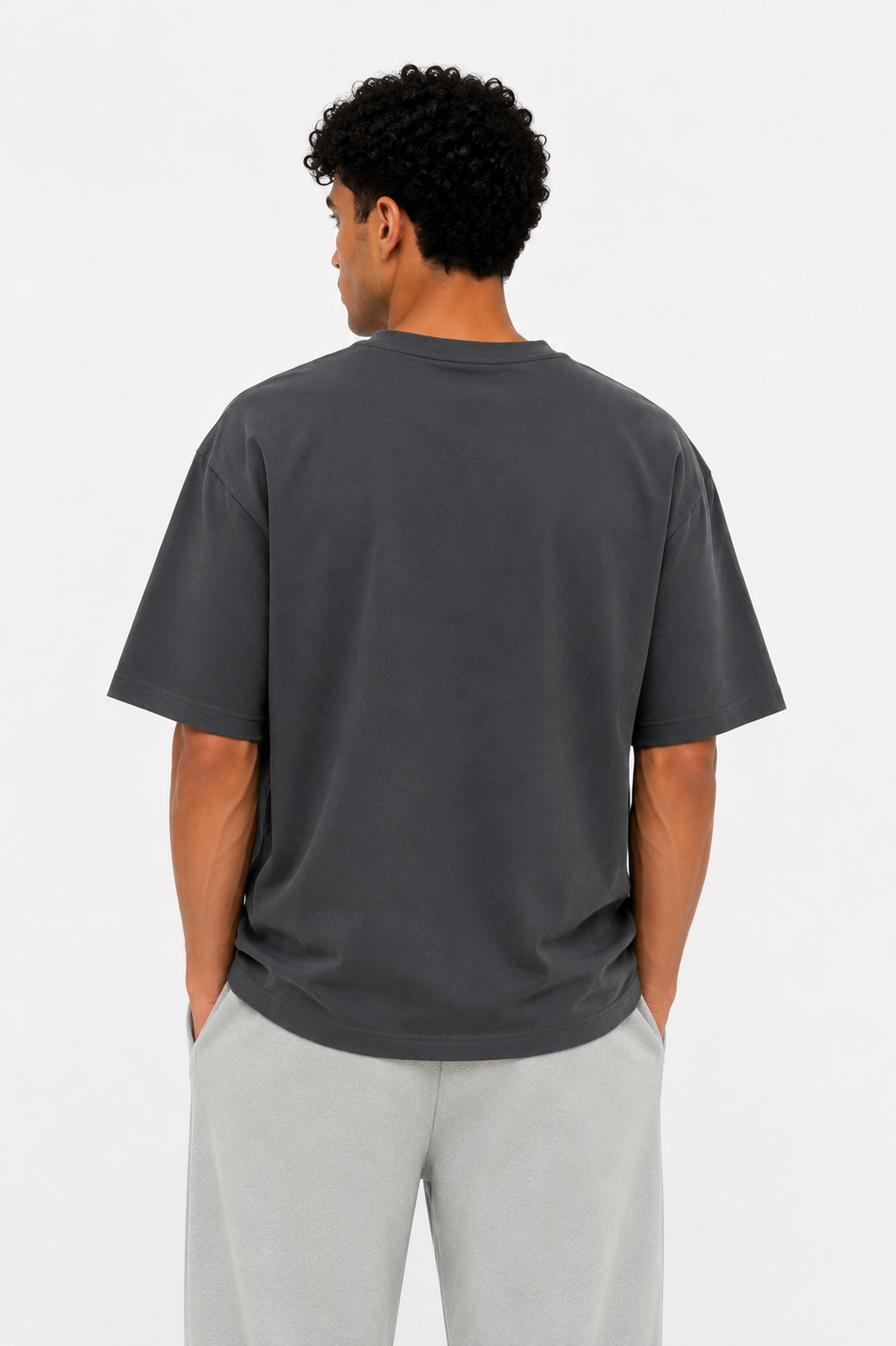 Oversized Tee — Dark gray
