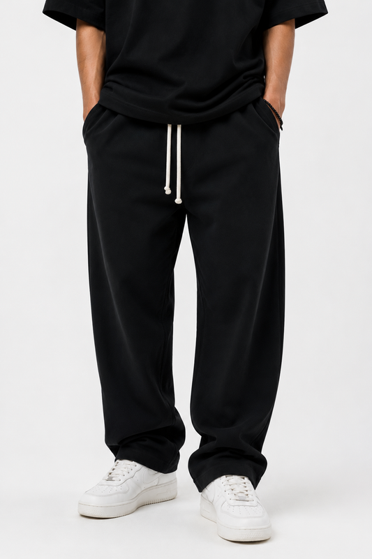 Wide Leg Pants — Black