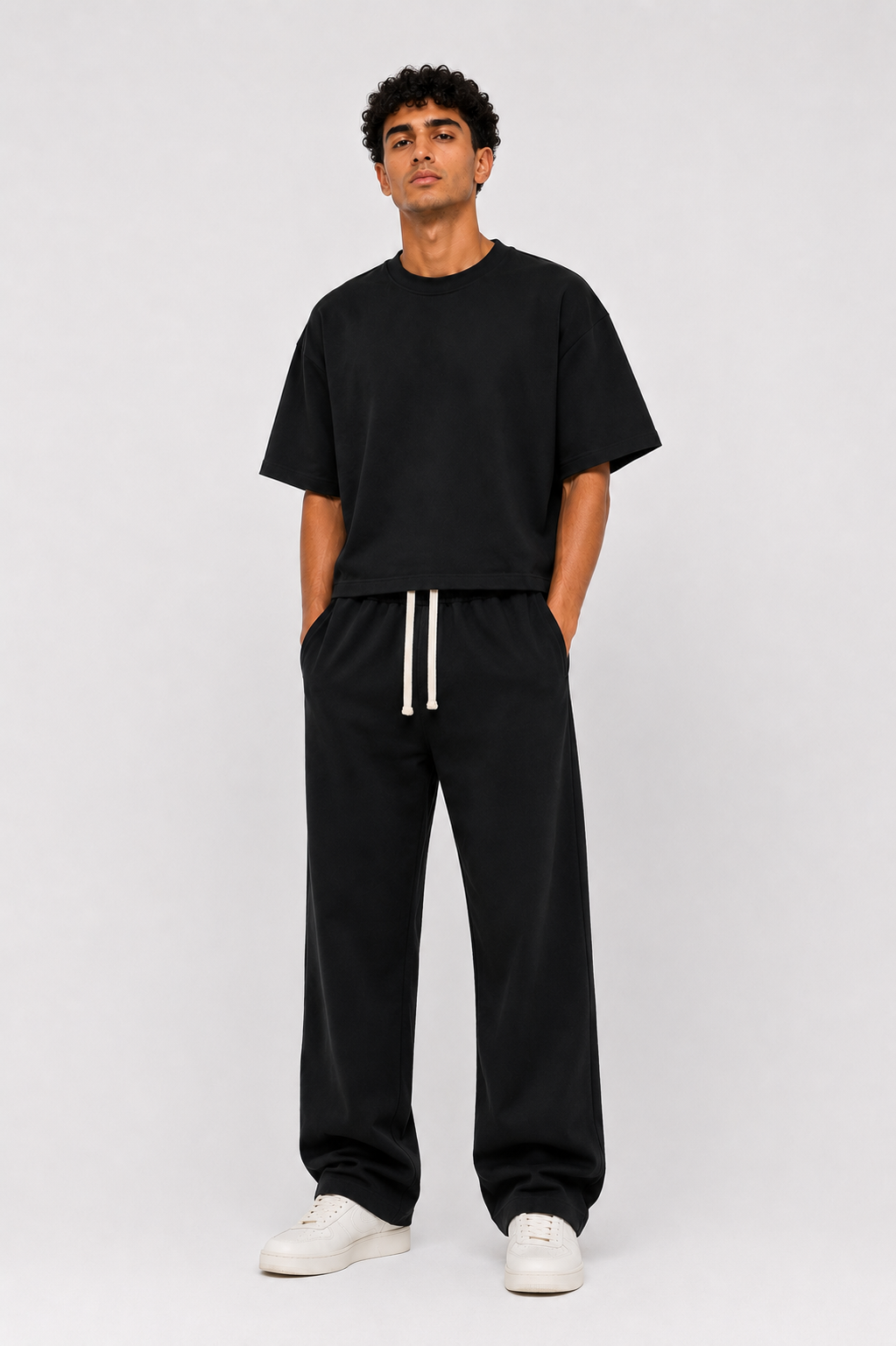 Box Fit Tee — Black