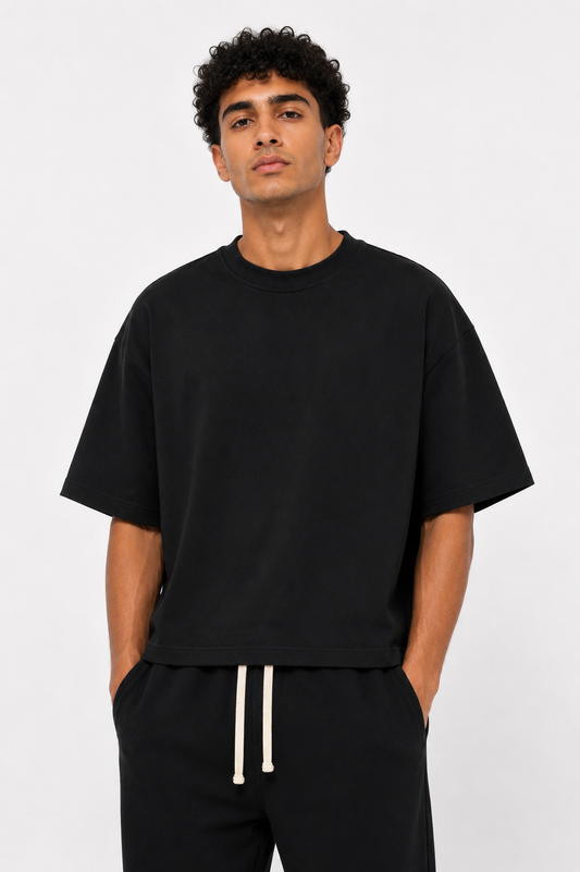 Box Fit Tee — Black