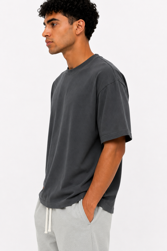 Oversized Tee — Dark gray