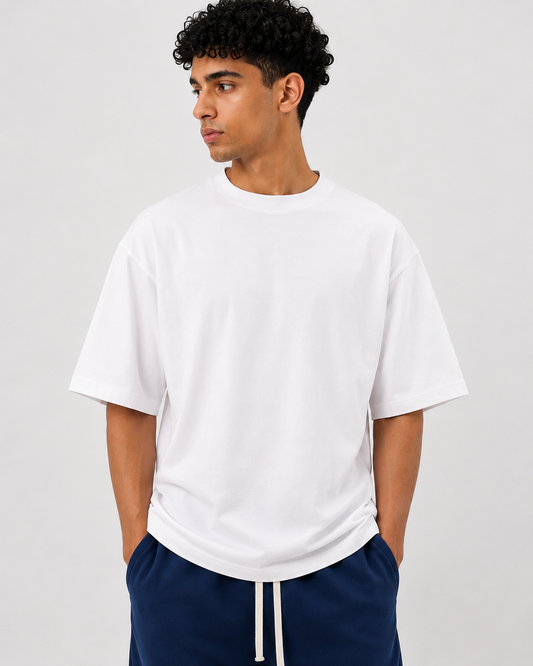 Oversized Essential Tee — White