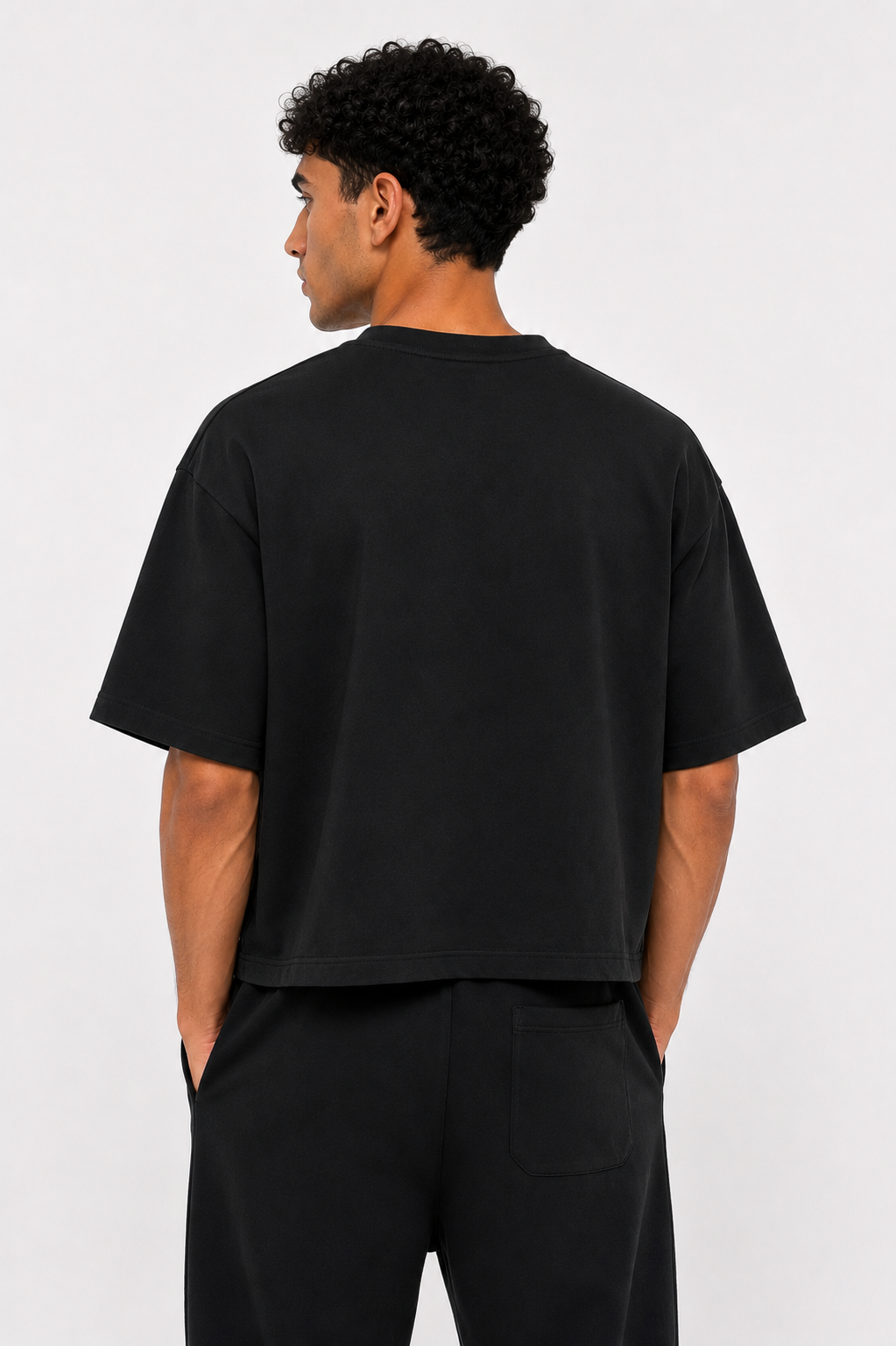 Box Fit Tee — Black